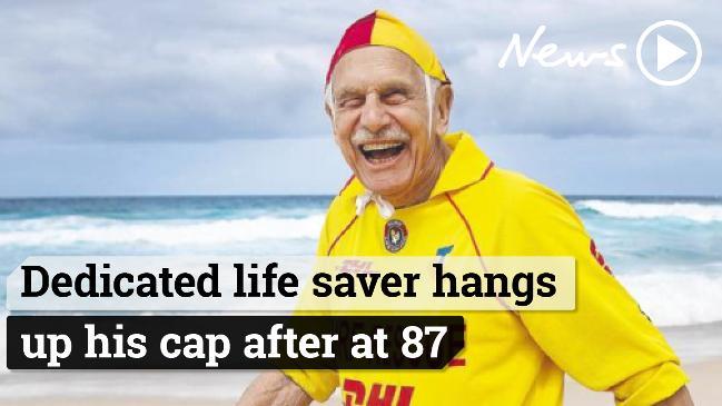 Dedicated life saver hangs up his cap after at 87