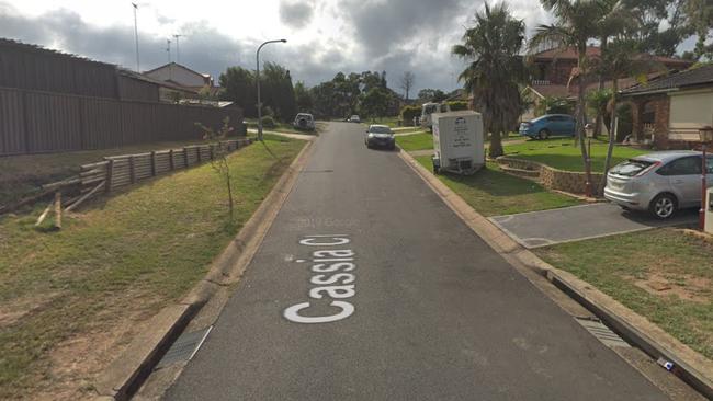 A man was rushed to Westmead Hospital after he was stabbed in the early hours of Monday morning on Cassia Cl, St Clair. Another man is under police guard at Nepean Hospital. Picture: Google