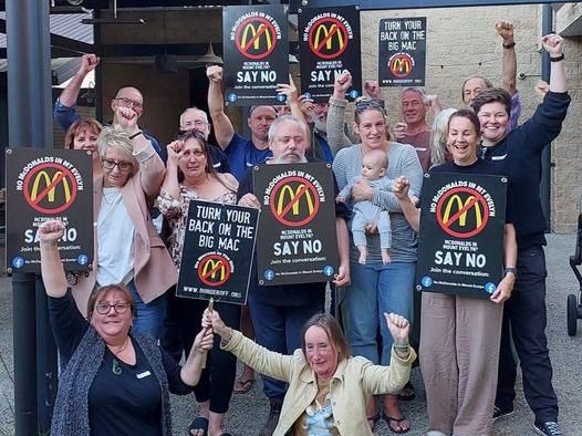 The Mt Evelyn community is banding together to stop a McDonalds from being built in their suburb.