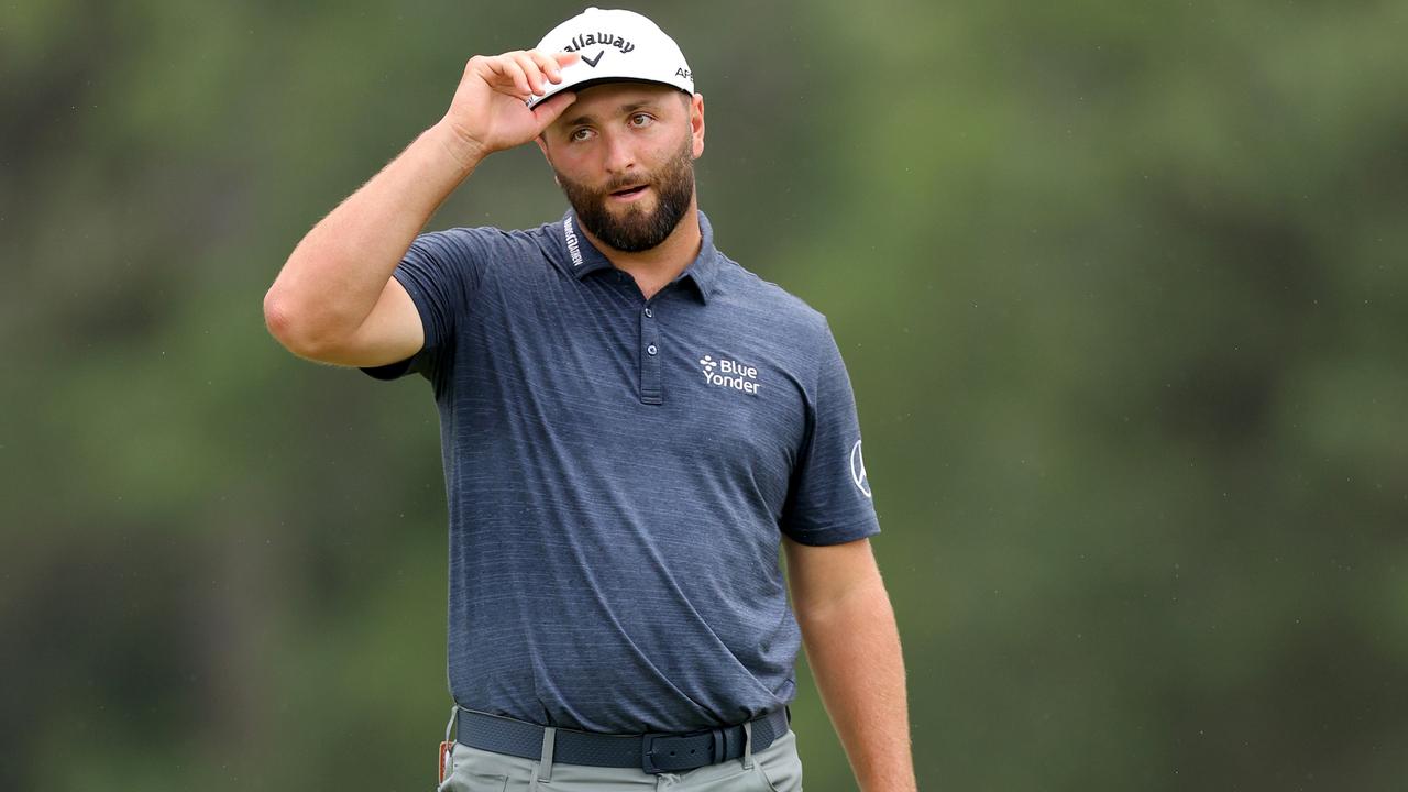 Jon Rahm is equal leader at Augusta after round one. Picture: Getty Images