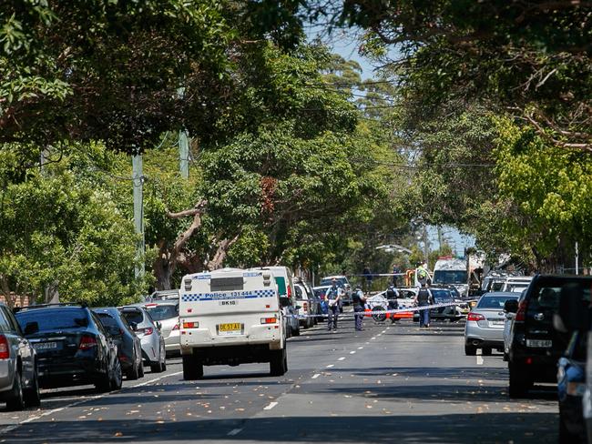 A man has been shot dead by police on William St, Yagoona. Picture: Tim Pascoe