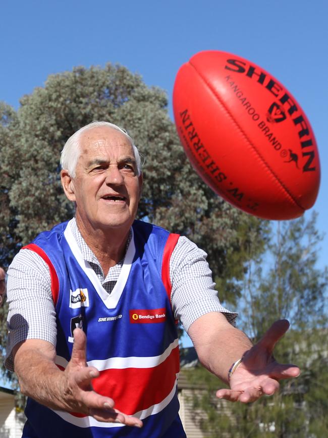 Pyramid Hill 1950 premiership player John Carroll in 2015.