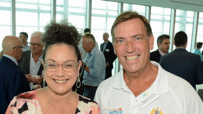 Candidate Stephen Cornelius (right), pictured with Maree Samson. Picture: Regina King