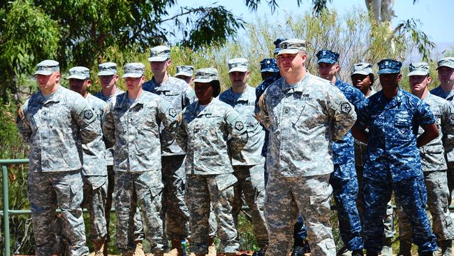 American Troops based at the Pine Gap facility. Picture: PHIL WILLIAMS