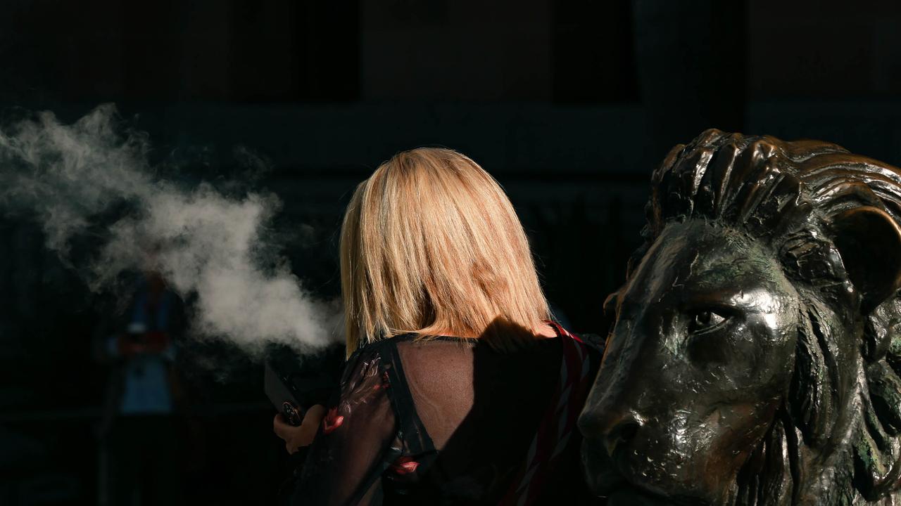 Young people who vape are three times as likely to take up smoking. Picture: Glenn Campbell