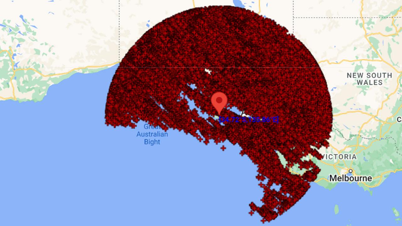 Lightning activity has slowed from a peak of 400 strikes per minute overnight and we recorded a total of around 250,000 lightning strikes across South Australia. Picture: SA Power Networks