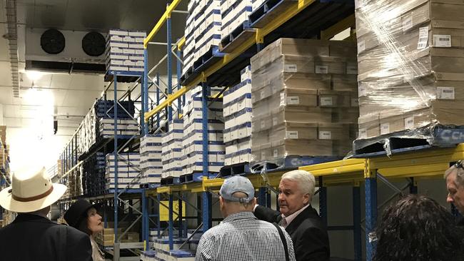 Nolan Meats director Terry Nolan gives a guided tour of their processing facility.