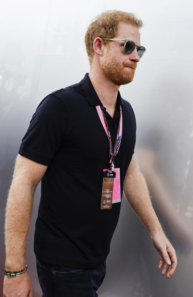 Prince Harry walks in the Paddock prior to the F1 Grand Prix of United States at the Circuit of The Americas. Picture: Getty Images