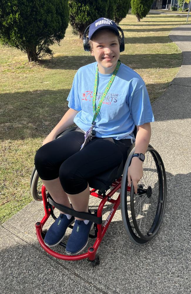 Until February 16, Chelsea had been able to use a wheelchair on her own and was enjoying playing wheelchair basketball. Picture: Supplied