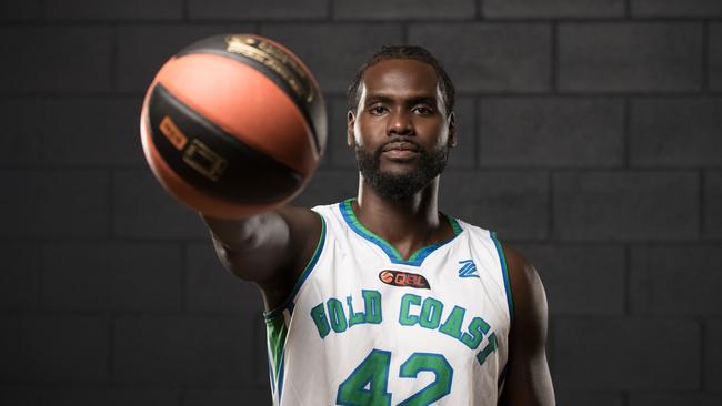 Gold Coast Rollers player TJ Diop. Picture: LUKE MARSDEN