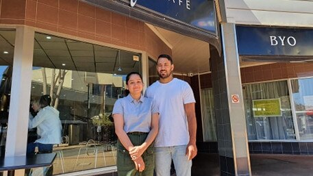 Piccolo's Cafe owners Pearl Randhay and Rupinder Singh.