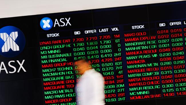 Seven of the 11 sectors finished in the green. Picture: NewsWire / Max Mason-Hubers