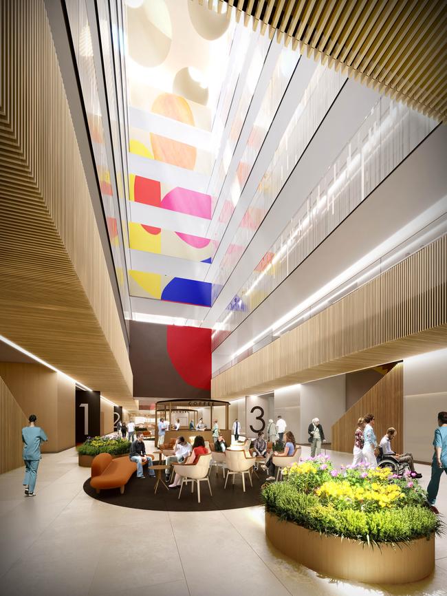 An artist's impression of the Northern Beaches Hospital in Frenchs Forest. Picture: Supplied