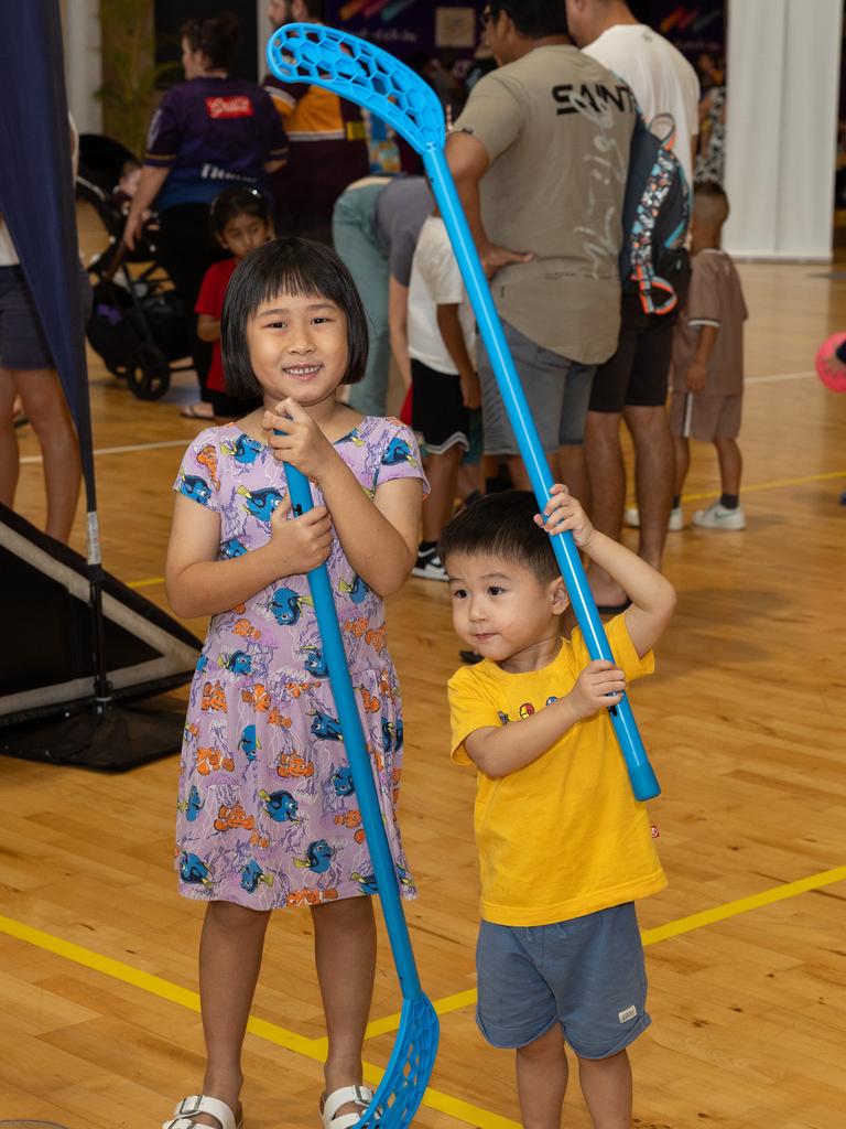 Alex Tan and Amelia Tan at the Festival of Us, held at the Marrara Indoor Stadium on Australia Day, January 26, 2025. Picture: Pema Tamang Pakhrin