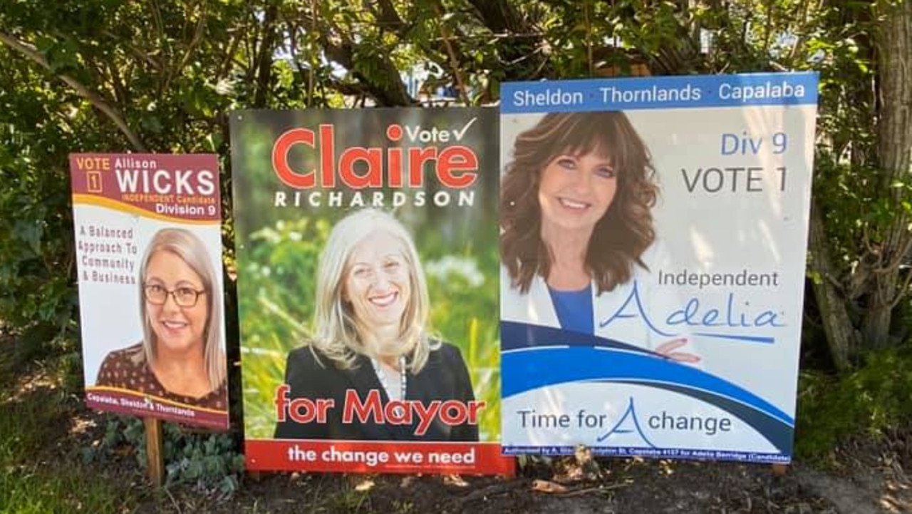 Redlands council election candidates signs | The Courier Mail