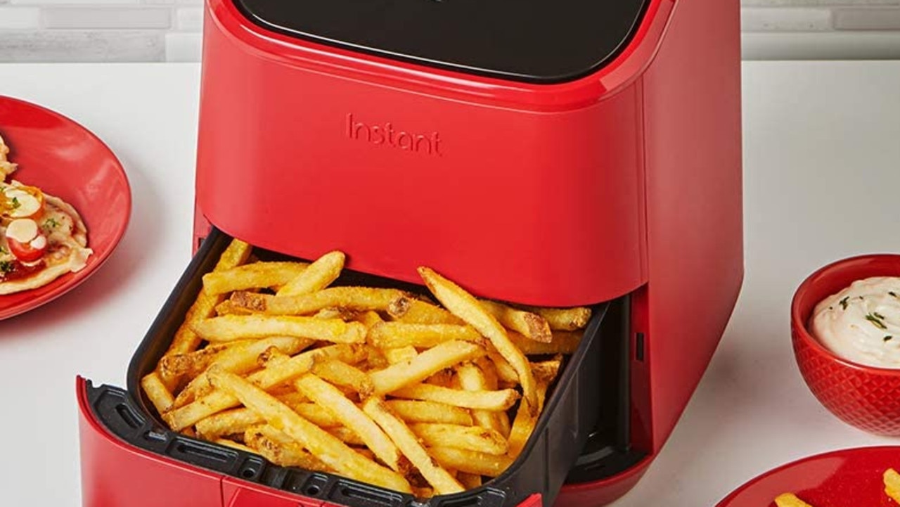 This mini red air fryer from Instant Pot is a kitchen-must have.