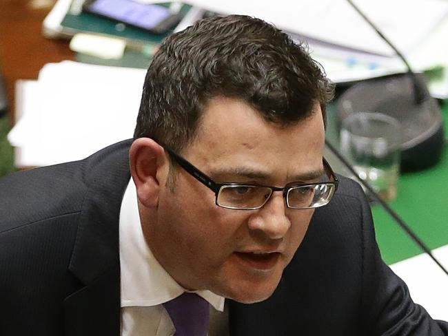 Opposition leader Daniel Andrews at State Parliament on Wednesday, June 25, 2014 in Melbourne, Australia. Picture: Hamish Blair
