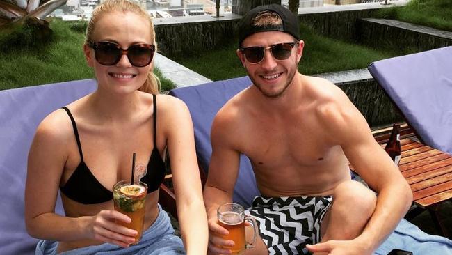 Sydney Swans player Kieren Jack with girlfriend Charlotte Goodlet. Source: INSTAGRAM