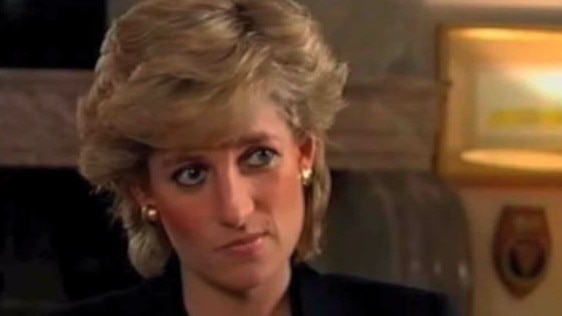 Princess Diana during her 1995 interview with Martin Bashir. Picture: BBC