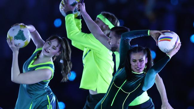 Performers during the closing ceremony of the 2022 Birmingham Commonwealth Games. Picture: Michael Klein.