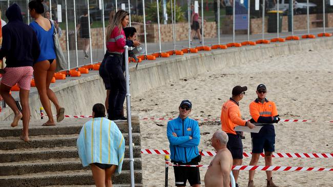 Sydney’s Waverley council has reopened its beaches after being closed for a number of weeks due to the coronavirus pandemic. Picture: Toby Zerna