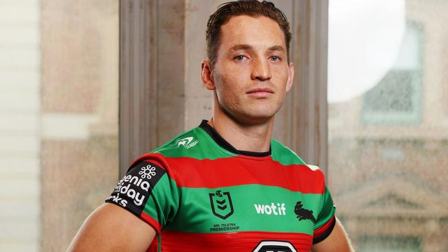 The Daily Telegraph 10.2..2025 Rabbitohs Cameron Murray.  The 2025 NRL Telstra Premiership Media Launch. Player representatives from all 17 NRL Clubs.  Picture: Rohan Kelly