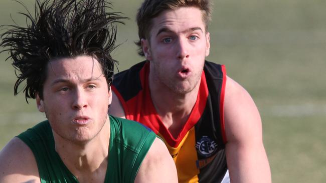 Football GFL: St Mary's v St JosephÃ&#149;s. St Mary's 22 Darcy Chigwin and st JosephÃ&#149;s 24 Ben Clark Picture: Mark Wilson