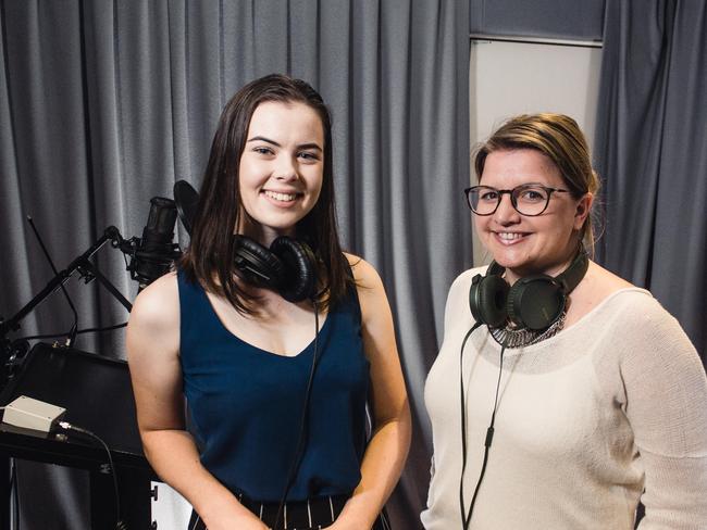 Caroline Graham (right) and Bond University student Emily Bradfield, who helped research Lost in Larrimah.