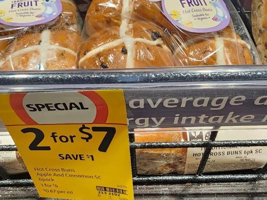 Coles is offering 12 hot cross buns for $7. Picture: Supplied