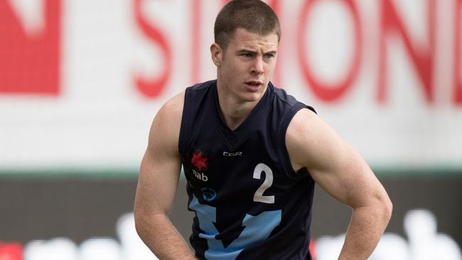 Jack Higgins in action for Vic Metro. Picture: AFL Media