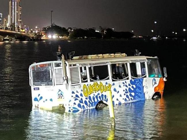 The vessel became stuck after its driver steered it onto a sand bank.