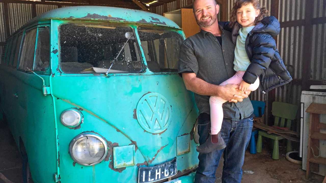 VISION: Bruns Eco Village land steward and conceptualiser Kelvin Daly with his daughter Solara. Picture: Christian Morrow