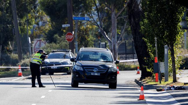 The man’s death marks the tenth on Victoria’s roads in 48 hours, with police calling for drivers to “please take care”. Picture: NewsWire / David Geraghty