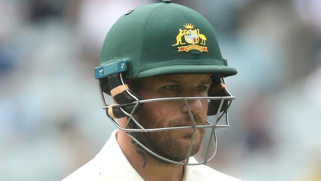 Aaron Finch failed to fire as an opener in the Test series against India. Picture: AAP 