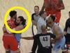 Steven Adams prevented a brawl in the NBA with his brute strength.