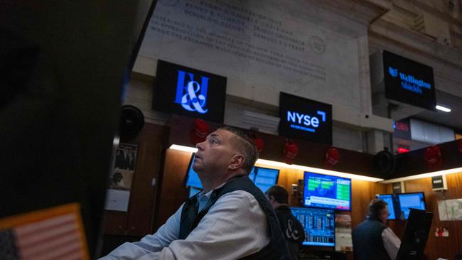 JPMorgan sees signs of fragility in the US stock market, even after a strong rebound in the face of sticky inflation data that pushed back against rate cut expectations. Picture: Spencer Platt/AFP