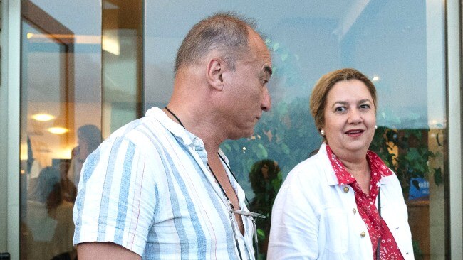 Queensland Premier Annastacia Palaszczuk was on holidays in Italy with partner Dr. Reza Abib at the Royal Continental Hotel in Naples. Picture: Victor Sokolowicz