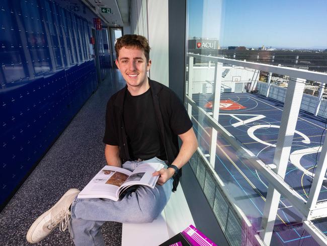 Clyde Todd is about to start his course at Australian Catholic University this year. Picture: Mark Stewart