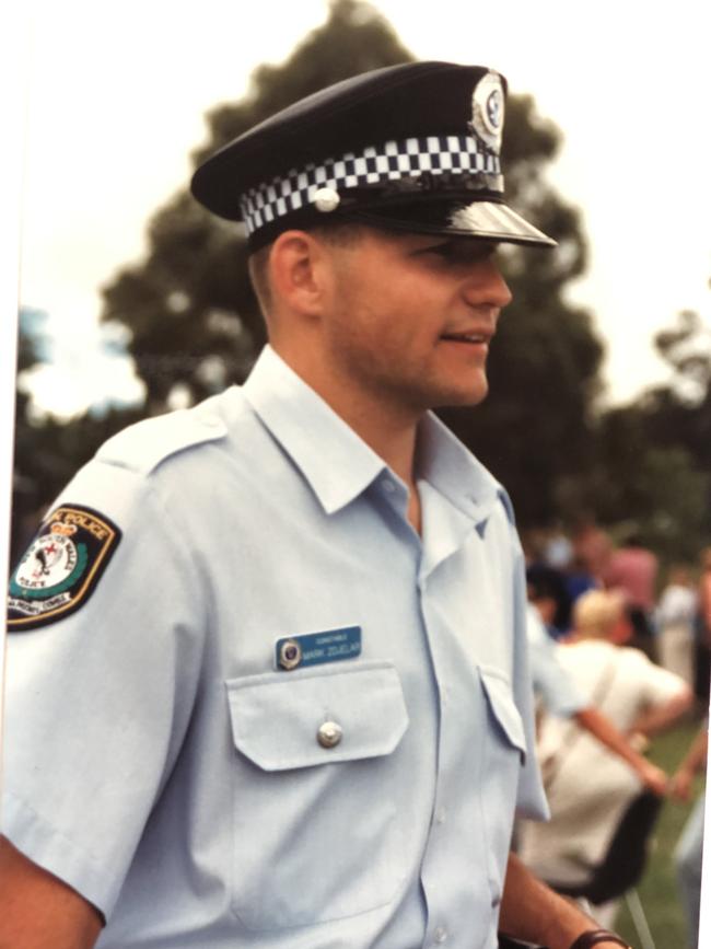 Mark Zdjelar at the NSW Police Passing Out parade in 1996.