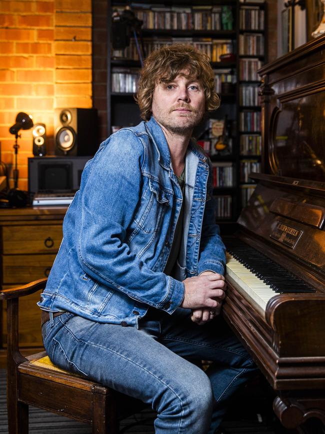 Kevin Mitchell at home in Ocean Grove. Picture: Aaron Francis