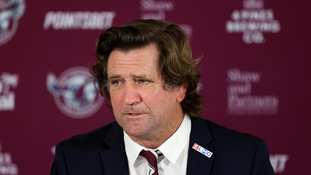Des Hasler will pass Bob Fulton as Manly’s longest serving coach if he survives the off-season. Picture: Getty Images.
