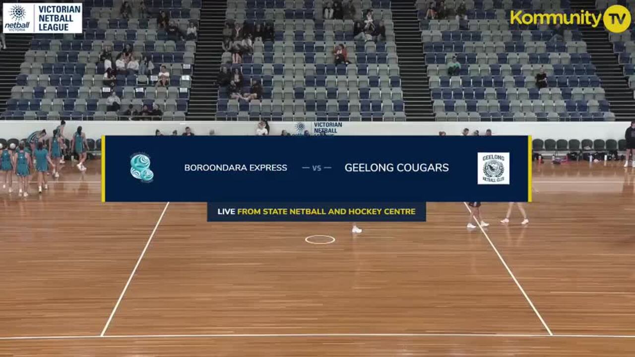 Replay: Boroondara Express v Geelong Cougars (Championship) – 2025 Victorian Netball League Round 8