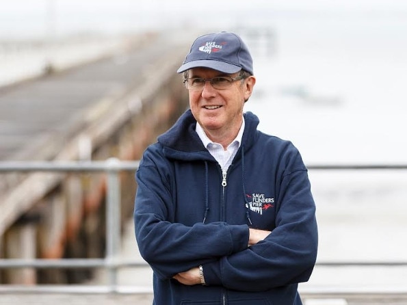 Save Flinders Pier chairman Charles Reis fears money is running out to fix the historic wooden structure. Picture: supplied