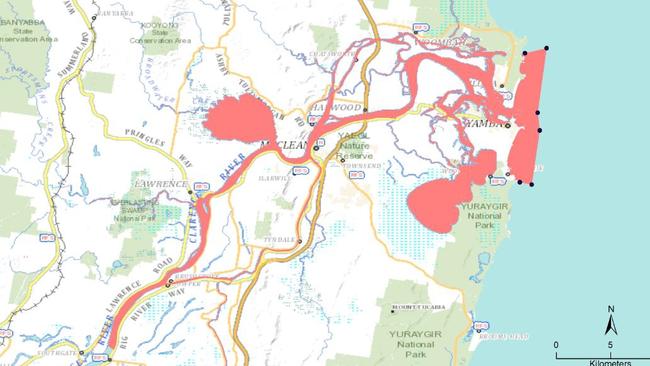 The Clarence Control Zone (in red). Source: NSW DPI.