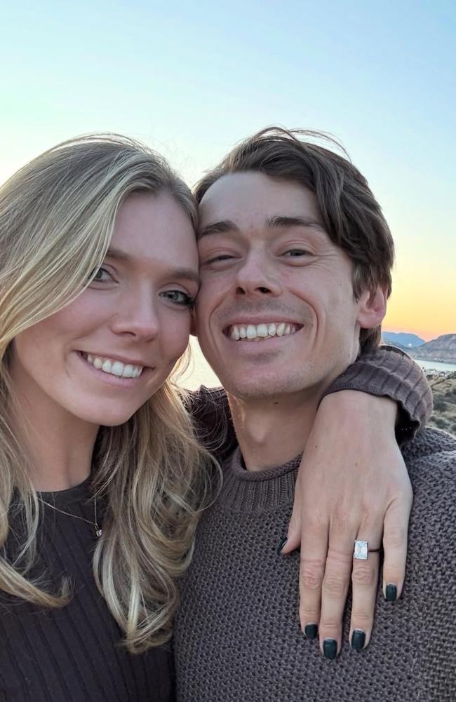 Alex de Minaur and Katie Boulter are engaged. Picture: Instagram