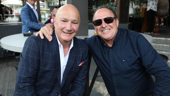 David Smaluck (left) and Elias Sleiman (right) enjoyed a couple of beverages at the Squires Terrace in Penrith