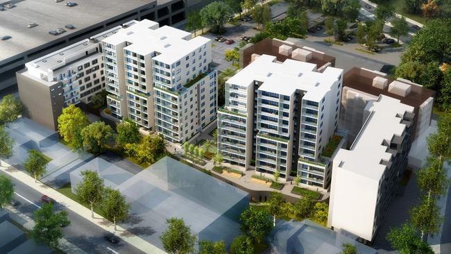 An illustration of the development being built in the heart of Fairfield. Picture: Dyldam