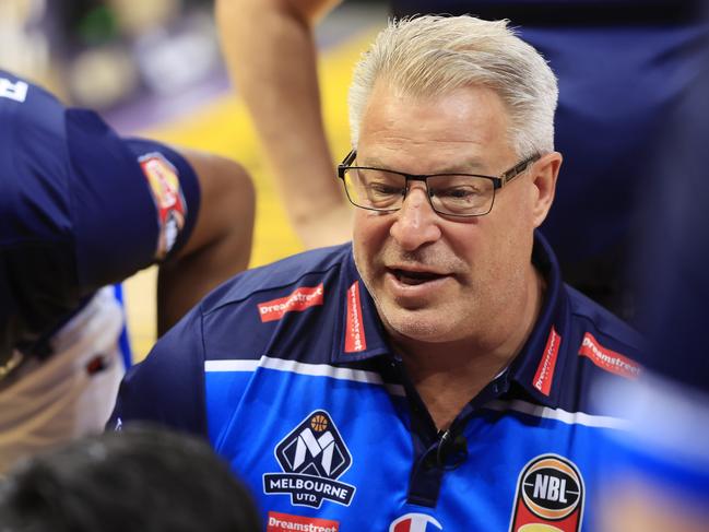 Melbourne United coach Dean Vickerman wants to extend his stay. Picture: Getty Images