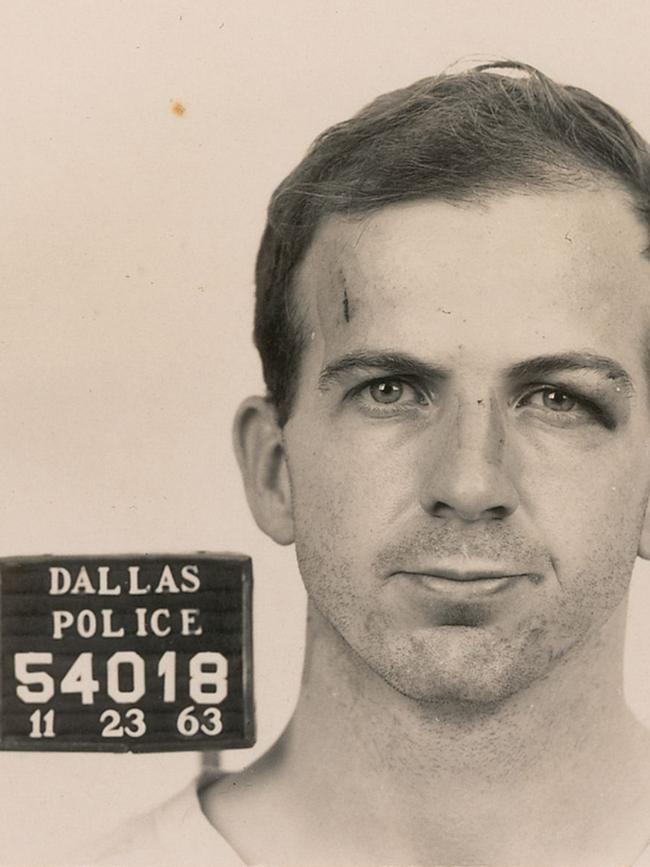 Lee Harvey Oswald's Dallas Police mug shot. Picture: AFP