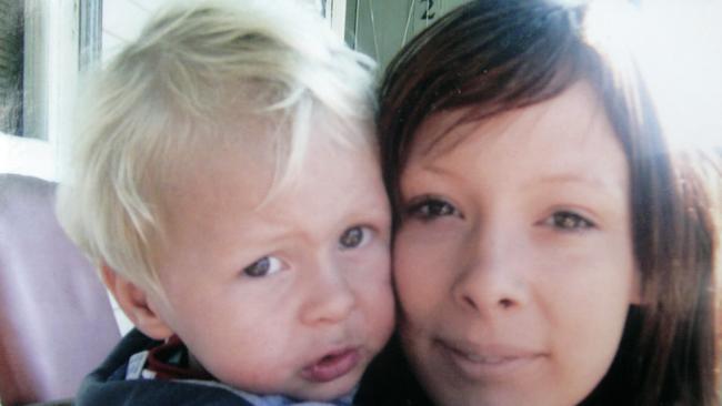 Helen Munnings, pictued with son Donovan, was pregnant when she went missing from Burnie in 2008.